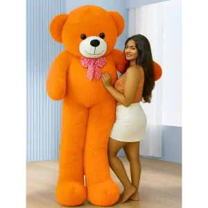 6 Feet Orange Colour Soft Teddy