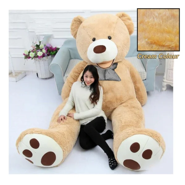 8 Feet Cream Colour Soft Teddy