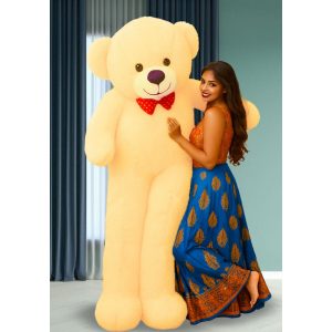 8 Feet Cream Colour Soft Teddy