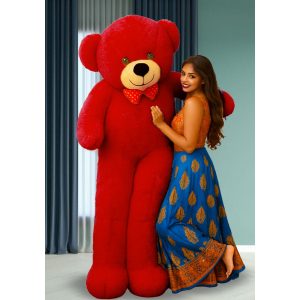 8 Feet Red Colour Soft Teddy