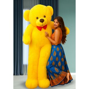 8 Feet Yellow Colour Soft Teddy
