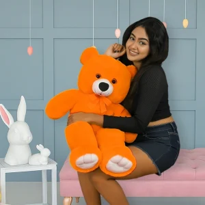 2.5 Feet Orange Colour Soft Teddy