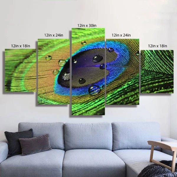 Peacock Feather Wall Art