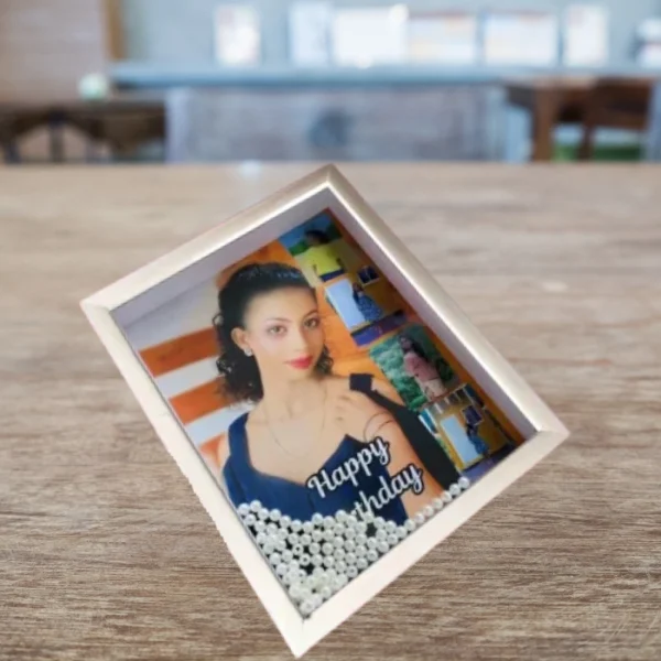8'' x 12'' Box Photo Frame with Pearl