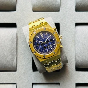 Audemars Piguet Royal Oak Blue Dial Gold Strap