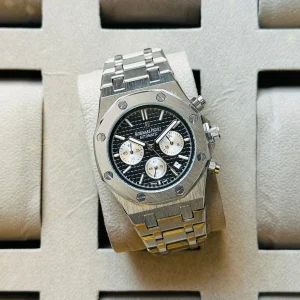 Audemars Piguet Royal Oak Navy Black Dial Silver Strap