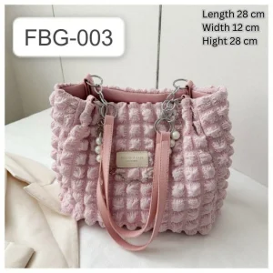 Bubble Tote Bag Pink Color